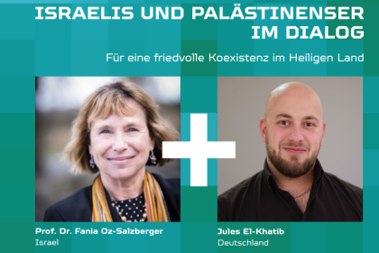 Israelis und Palästinenser im Dialog